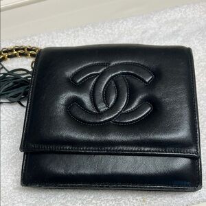 Chanel Black Leather Crossbody Bag